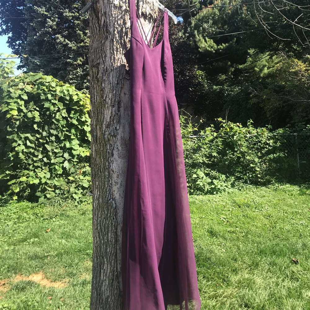 Bill Levkoff Size 10 Cross Back Strap Dress